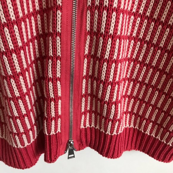 Free People Zipper Back Dolman Knit Sweater Red XS - Picture 5 of 7